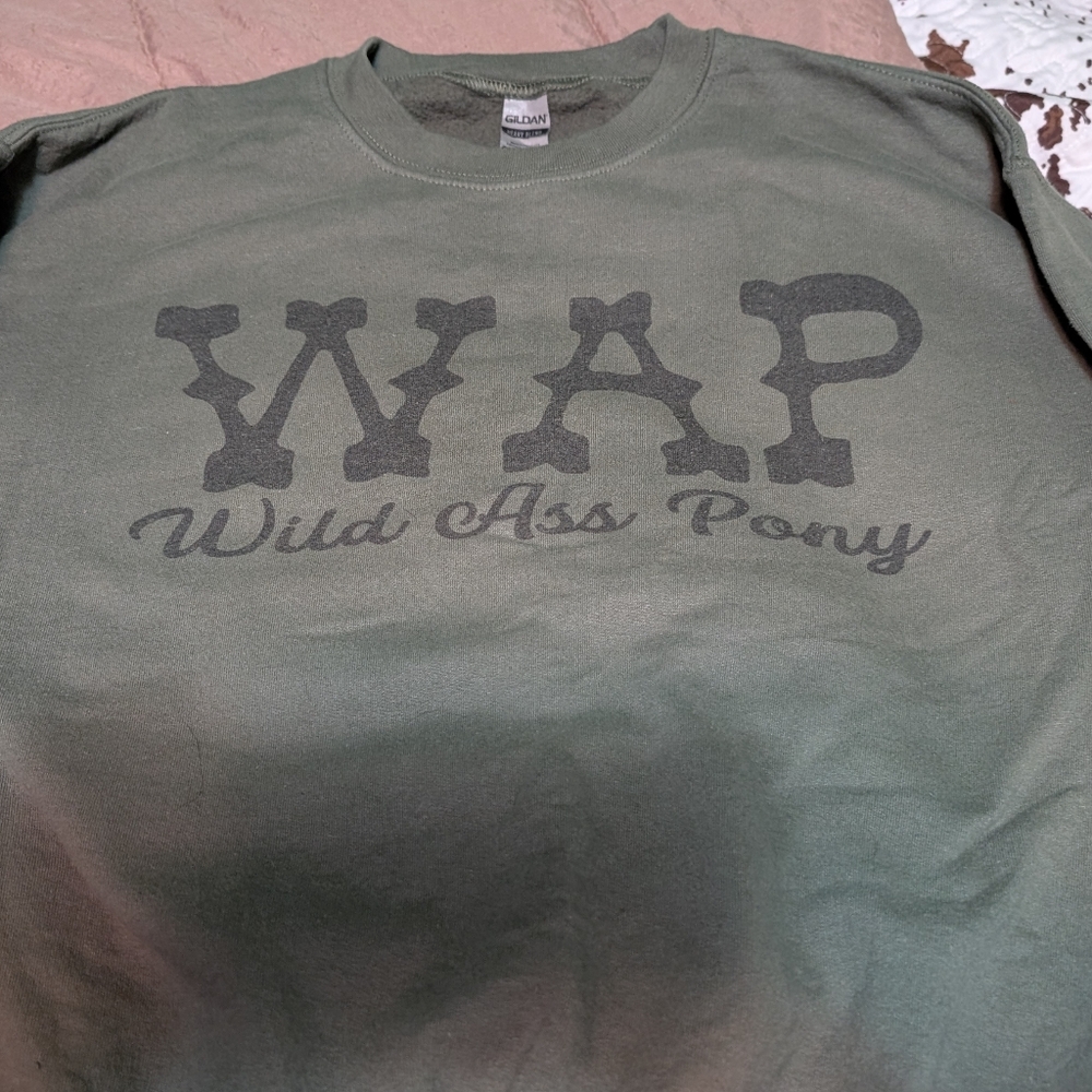 Olive Green Equestrian Sweatshirt!